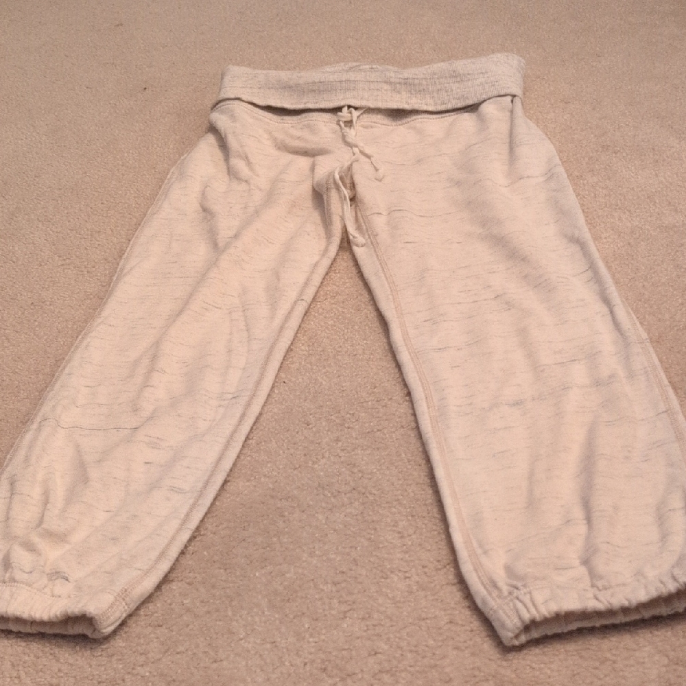American Eagle Outfitters Cream Joggers